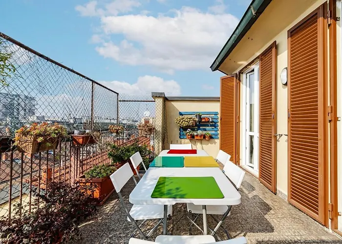 Apartment Center Rooftop With Terrace In Porta Romana