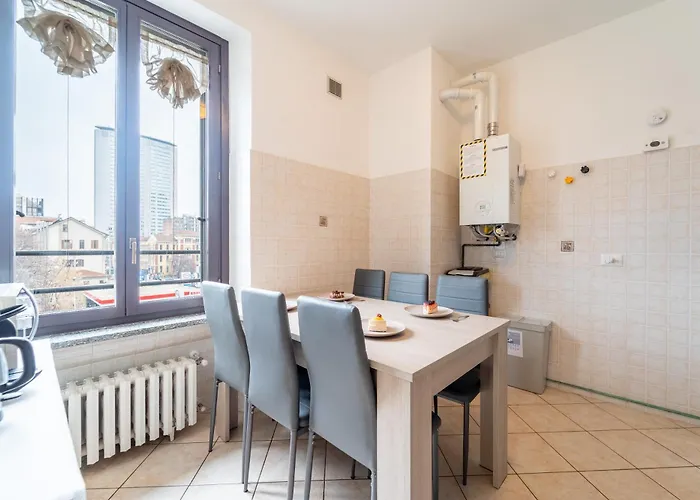 公寓 Ourjoy & Skyjoy Units - Via M Gioia, 47 - Wifi, 1 Private Parking, Station, 米兰