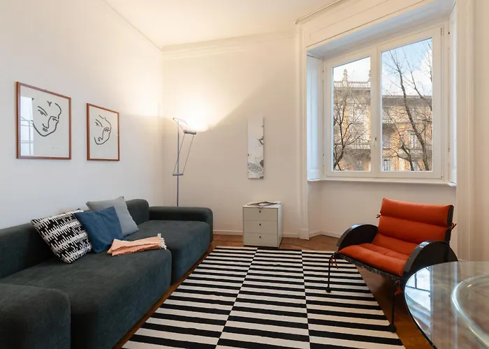 Chic Design 80 Sqm - Sleeps 6 - Metro 2 Min * Milano