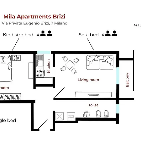 Appartement Mila Brizi *