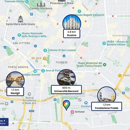 - Bocconi E Navigli - Spacious 3br 95 M - Free Parking *