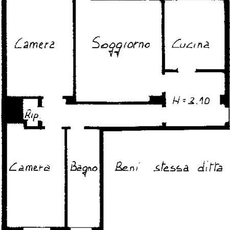 Appartement Ample With Private Parking Milan