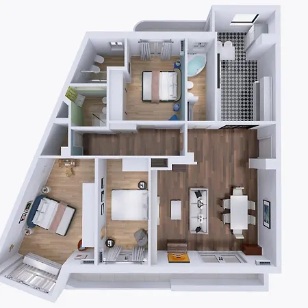 The Rent - Spacious And Renovated Multi-room In The Missori Area