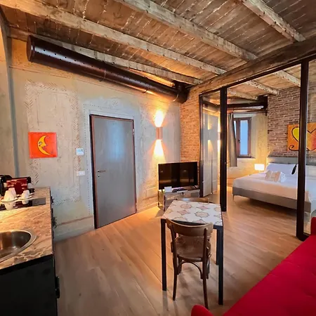 Orange Moon Vibrant Modern Luxury Loft *