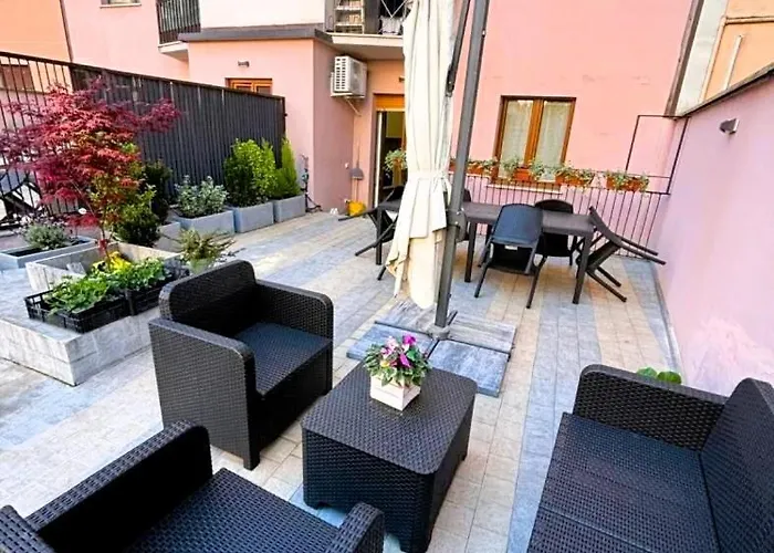 Terrace Charming In Apartman