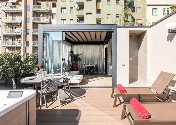 公寓 Modigliani Terrace Jacuzzi Golden House 米兰