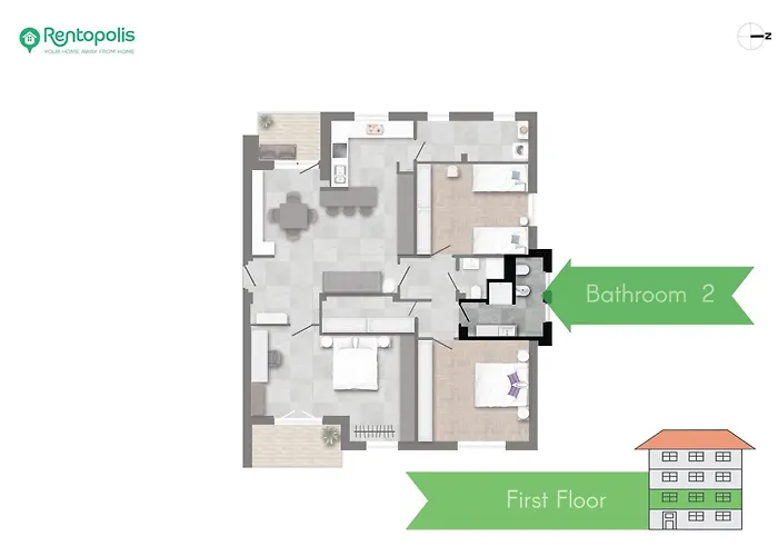 San Siro - Modern & Stylish 3 Bedroom With 2 Balconies Lotto Mm1-mm5 By Rentopolis
