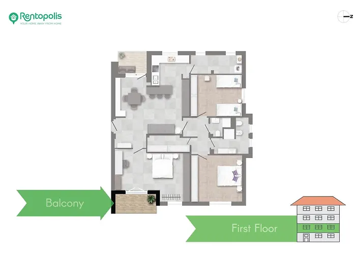 Apartman San Siro - Modern & Stylish 3 Bedroom With 2 Balconies Lotto Mm1-mm5 By Rentopolis
