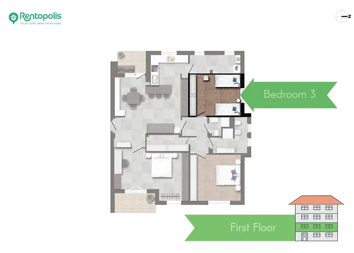 San Siro - Modern & Stylish 3 Bedroom With 2 Balconies Lotto Mm1-mm5 By Rentopolis Apartman