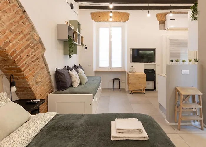 Bricks & Beams In The Key Area Of Lejlighed Milano
