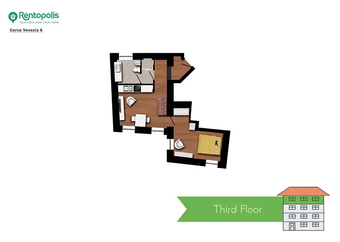 شقة Bright & Chic 1bdr With Shared Rooftop Terrace In San Babila ميلان