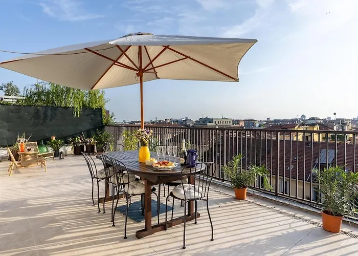 Duomo 7 Min - Panoramic Terrace & Two Bedrooms Lägenhet *