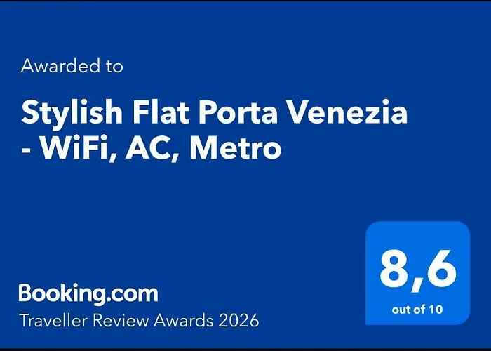 Stylish Flat Porta Venezia - Fast Wifi, Ac, Metro 1 *