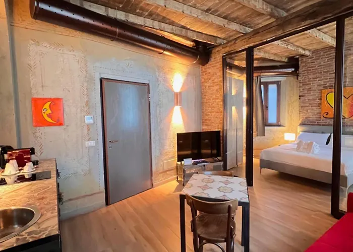 Orange Moon Vibrant Modern Luxury Loft *